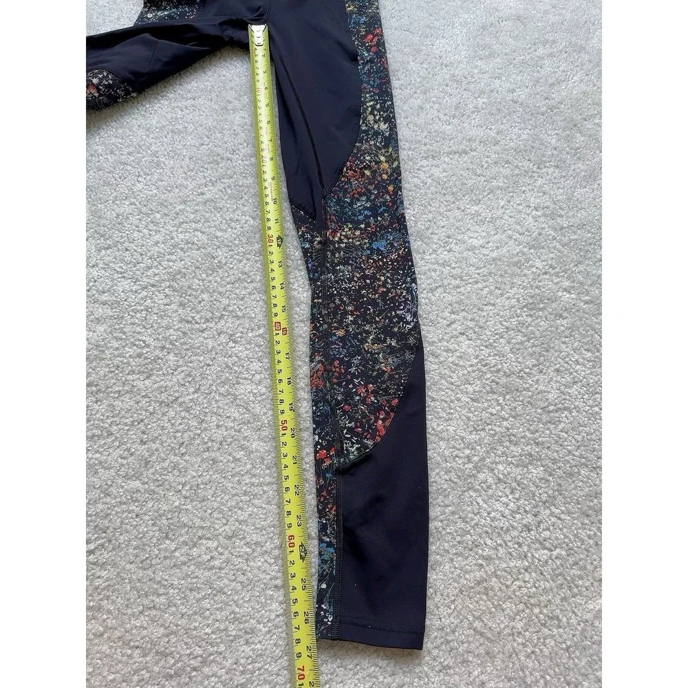 LULULEMON Wake and Train High Rise Flowerescent Leggings 4